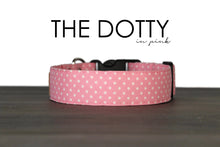 Load image into Gallery viewer, The Dotty in Pink - Light pink polka dot dog collar - So Fetch &amp; Company
