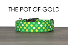 Load image into Gallery viewer, The Pot of Gold - Saint Patricks day polka dot dog collar - So Fetch &amp; Company
