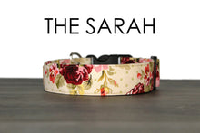 Load image into Gallery viewer, The Sarah - Elegant floral polka dot dog collar - So Fetch &amp; Company
